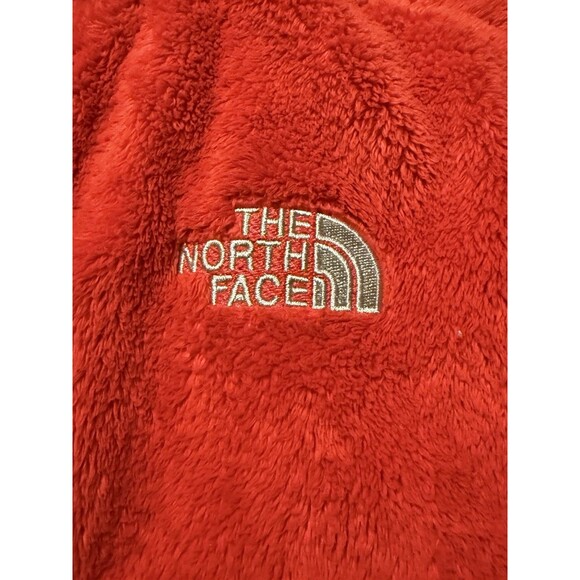 North Face Size XS Women's Red Fleece Zip up Front & Pockets - Picture 4 of 7